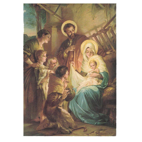 It's Christmas! Set of 2 Blessed Celebration Greeting Cards in Multi color Rectangular