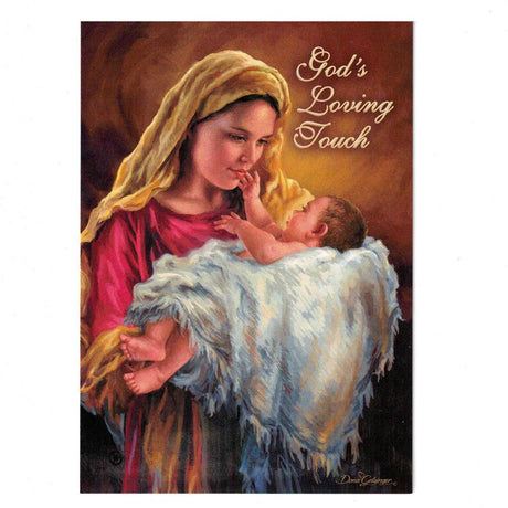It's Christmas! Set of 2 Gods Loving Touch Greeting Cards in Multi color Rectangular