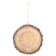 Wood Unfinished Wooden Ornament Cutout DIY Craft  3.75 Inches in Beige color Round