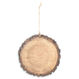 Unfinished Wooden Ornament Cutout DIY Craft  3.75 Inches in Beige color Round