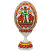Buy Online Gift Shop Deer by the Tree Ukrainian Wooden Easter Egg Pysanka on a Stand 3.75 Inches