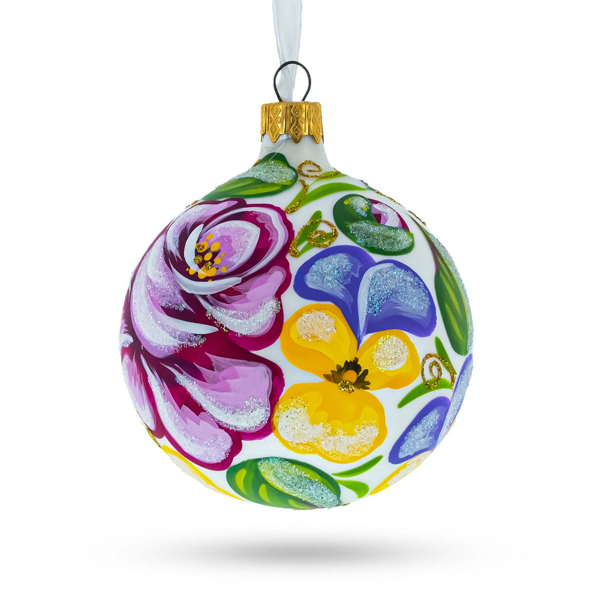 Buy Christmas Ornaments > Flowers by BestPysanky Online Gift Ship