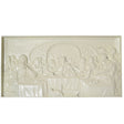 The Last Supper Ukrainian Beech Wood Carved Plaque in White in White color Rectangle