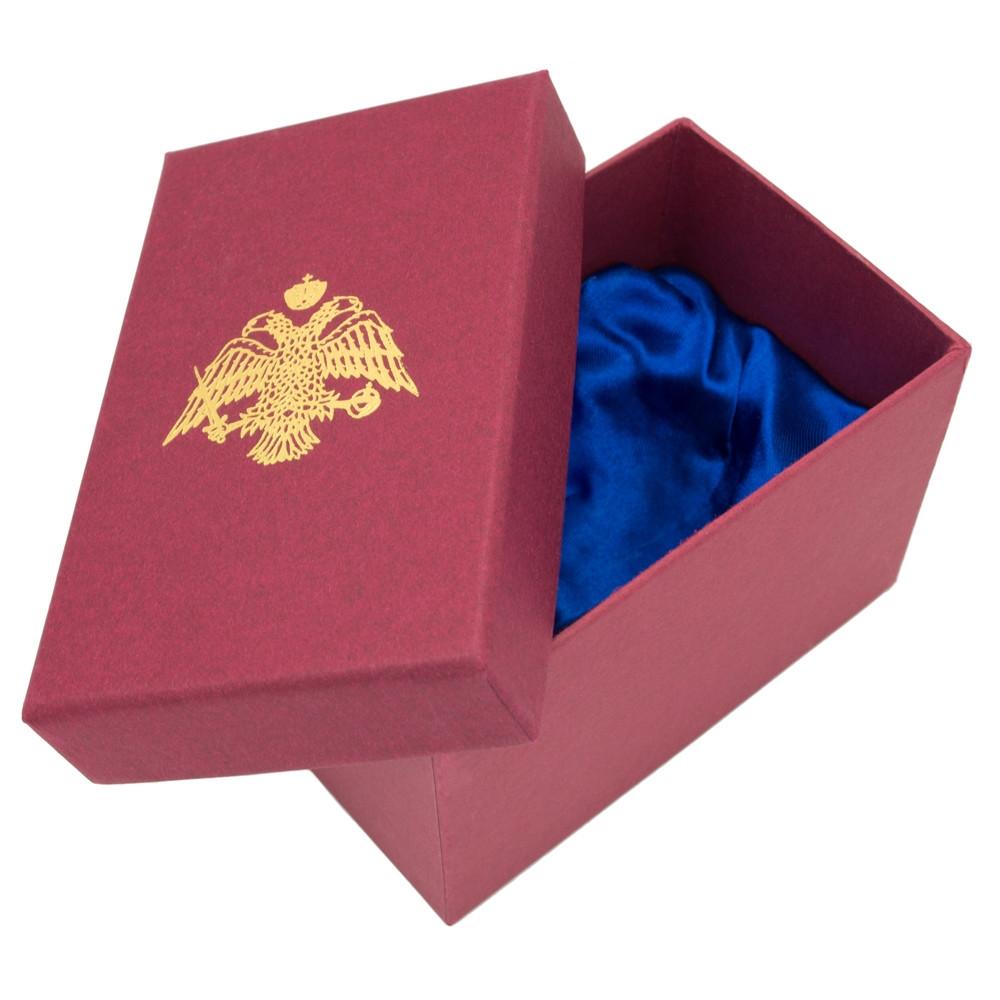 Golden Trellis Crimson Enamel Royal Inspired Imperial Metal Easter Egg 4 Inches