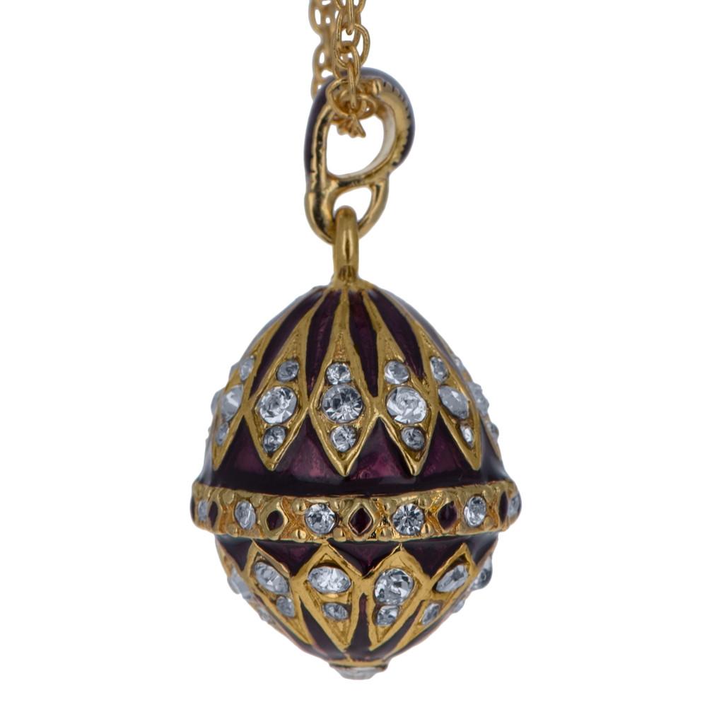 BestPysanky online gift shop sells jewelry Russian Easter egg pendant necklace charm locket jeweled enameled crystals vintage style Faberge Swarovski