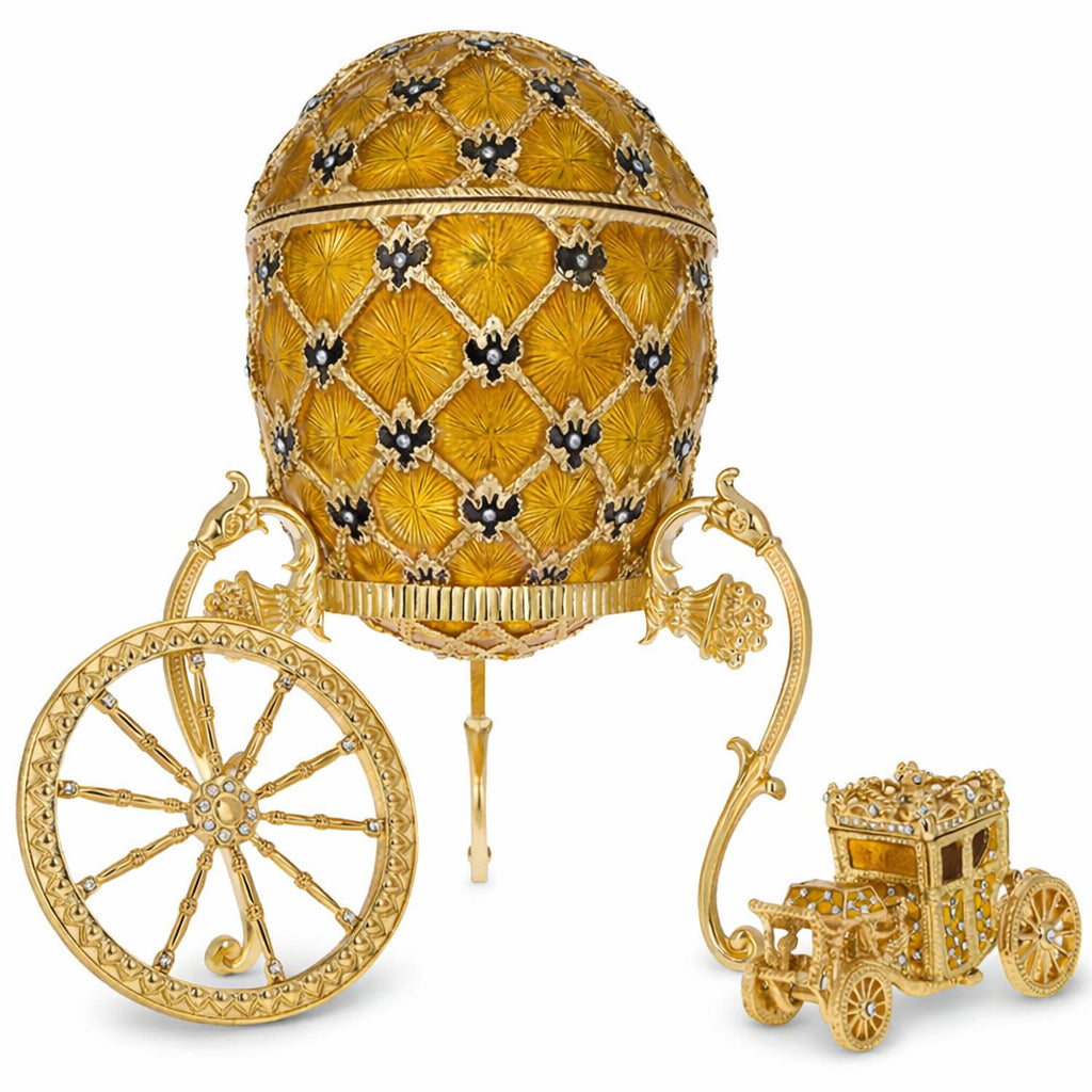 BestPysanky online gift shop sells Faberge replicas Imperial royal collectible Easter egg decorative Russian inspired style jewelry trinket box bejeweled jeweled enameled decoration figurine collection house music box crystal value for sale real