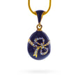 Crystal Bow Egg Pendant Necklace in Multi color Oval