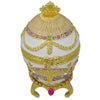 Shop 1903 Bonbonniere Royal Imperial Metal Easter Egg. Buy Royal Royal Eggs Imperial White Oval Pewter for Sale by Online Gift Shop BestPysanky Faberge replicas Imperial royal collectible Easter egg decorative Russian inspired style jewelry trinket box bejeweled jeweled enameled decoration figurine collection house music box crystal value for sale real