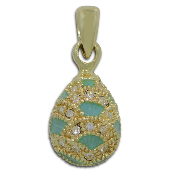 Crystal Spring Drop Miniature Royal Egg Pendant by BestPysanky
