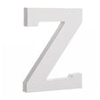 Courier Font White Color Wooden Letter Z (6 Inches) in White color