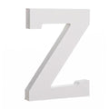 Courier Font White Color Wooden Letter Z (6 Inches) in White color