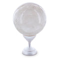 White Quartz Polished Stone Sphere in Multi color Round