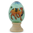 Wood Royal Camel Wooden Easter Egg in Multi color Oval
